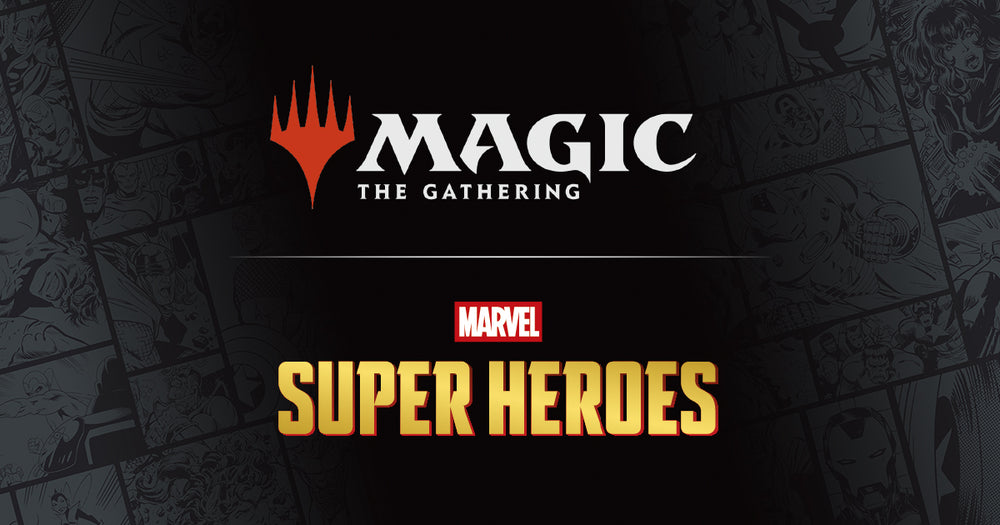 Magic: The Gathering Marvel Super Heroes set key art banner
