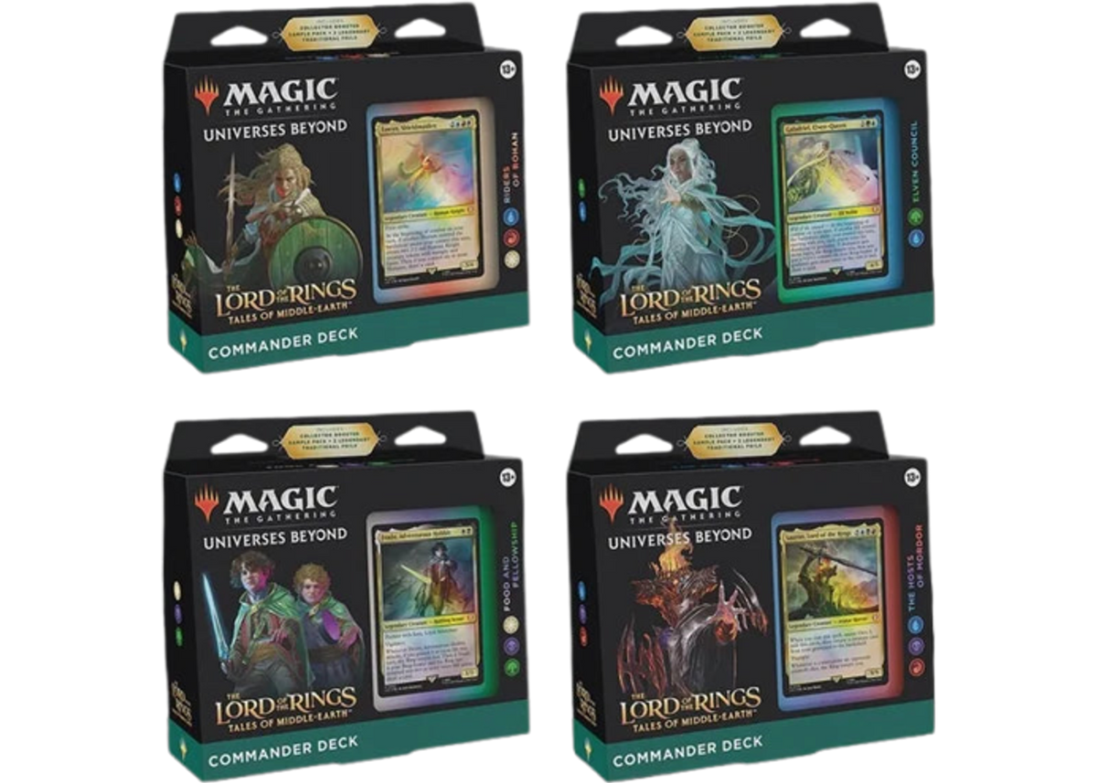 Magic: The Gathering The Lord of the Rings Commander Decks - Set of 4 - sealed product
