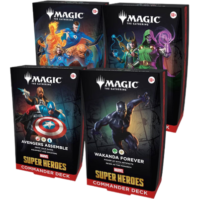 Magic: The Gathering Marvel Super Heroes Commander Decks - Set of 4 - sealed product