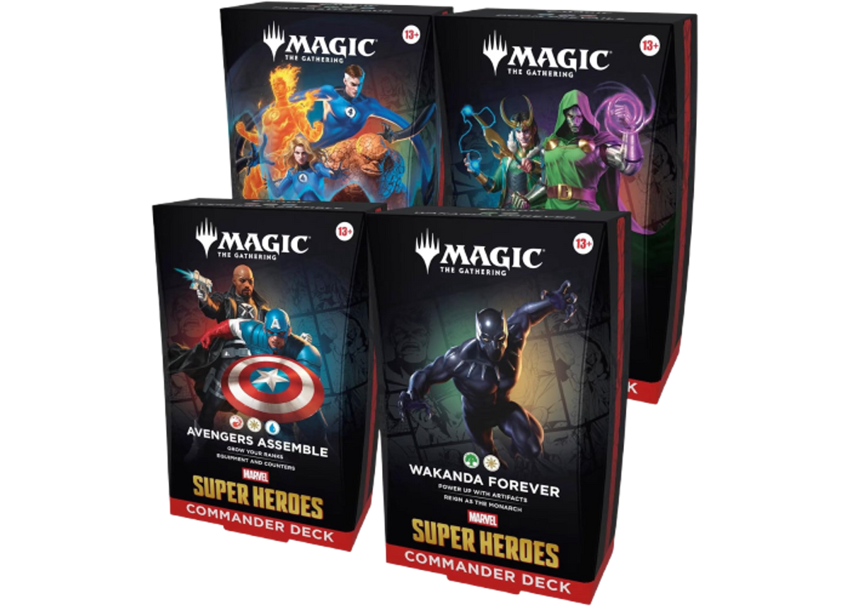 Magic: The Gathering Marvel Super Heroes Commander Decks - Set of 4 - sealed product