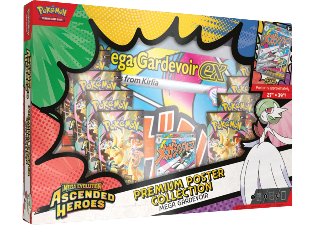 Pokémon TCG Ascended Heroes Premium Poster Collection Mega Gardevoir - sealed product