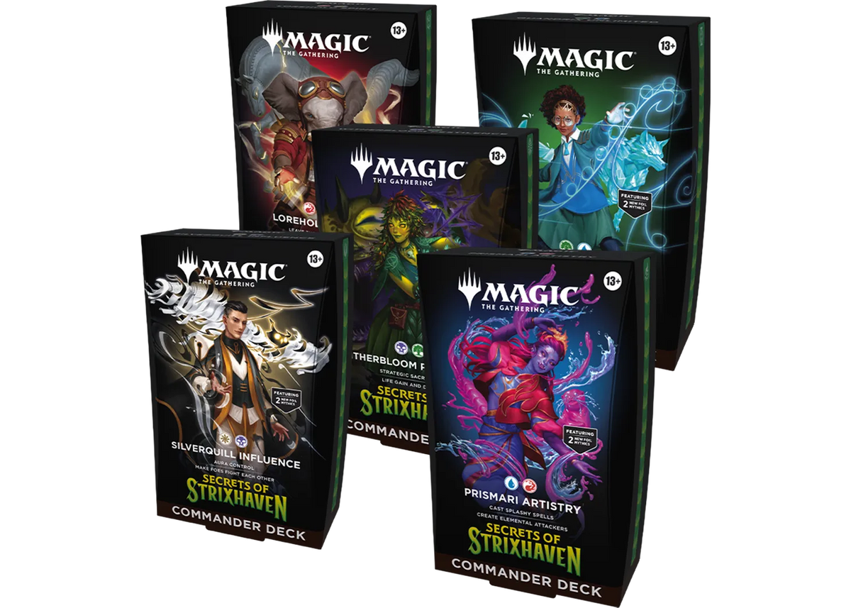 Magic: The Gathering Secrets of Strixhaven Commander Decks Set of 5 - sealed product